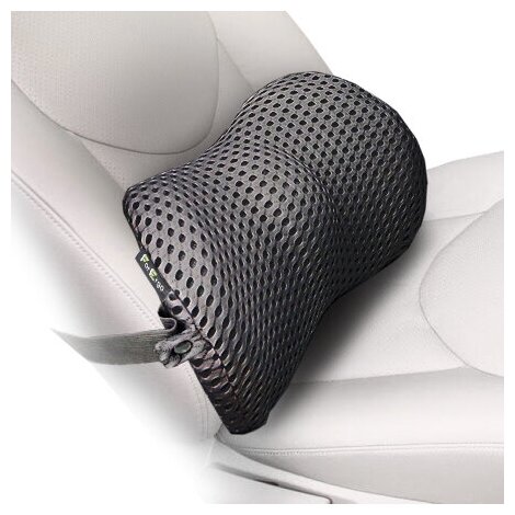 Подушка для поясницы "Валик" с эффектом памяти на сидение машины и офисное кресло