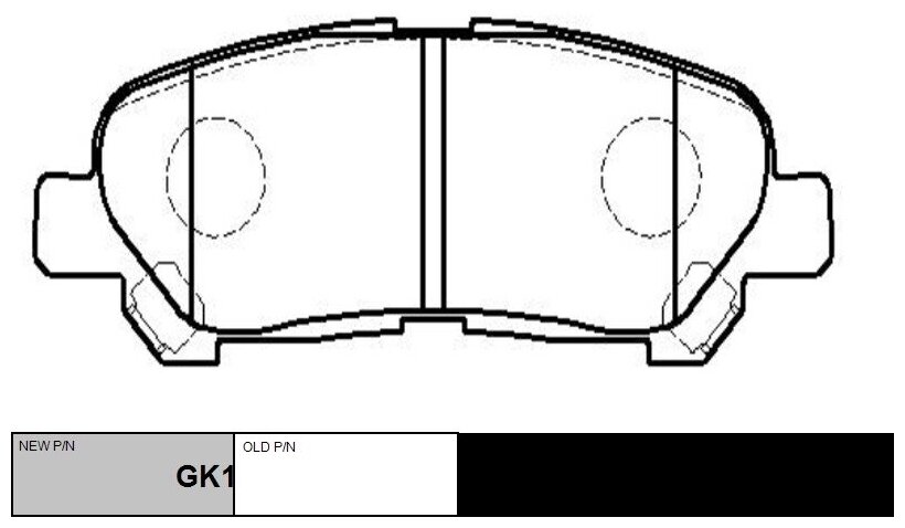 Колодки тормозные задние (новый № GK1083)