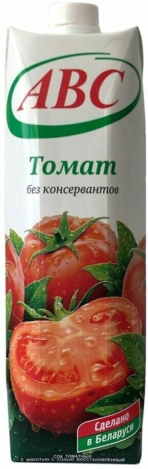 Сок томатный с мякотью с солью "ABC" 12шт по 1л - фотография № 4
