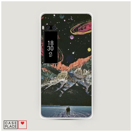 фото Силиконовый чехол "сюрреализм в космосе" на meizu pro 7 plus / мейзу про 7 плюс case place