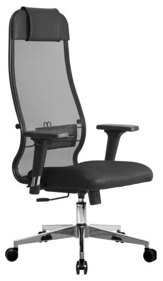 Кресло руководителя Метта Комплект 18/2D, Черный (основание 17834 ...