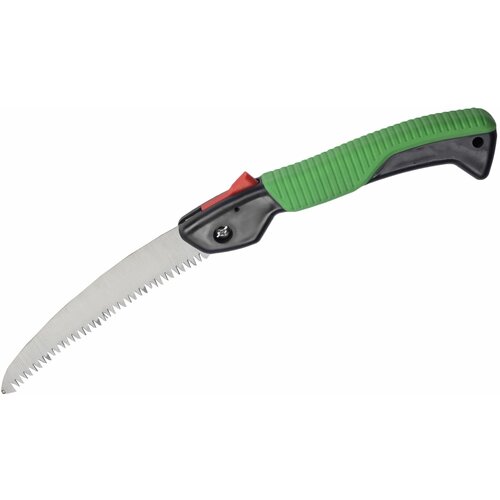 Пила универсальная складная 44 см с полотном из стали и удобной рукояткой Отлично подходит для резки тонких веток и деревянных заготовок 1369₽