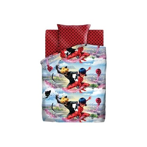 Кпб детский 1,5 сп леди баг и супер кот хлопок 504207