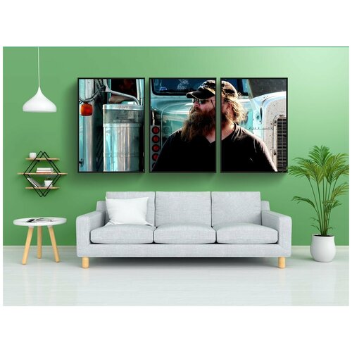 фото Набор модулных постеров для интерьера "сша, калифорния, водитель" 60x90 см. в тубусе, без рамки lotsprints