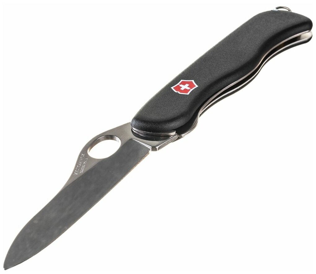 Нож перочинный Victorinox Sentinel One Hand (0.8413.M3) 111мм 4функций черный карт.коробка - фото №14