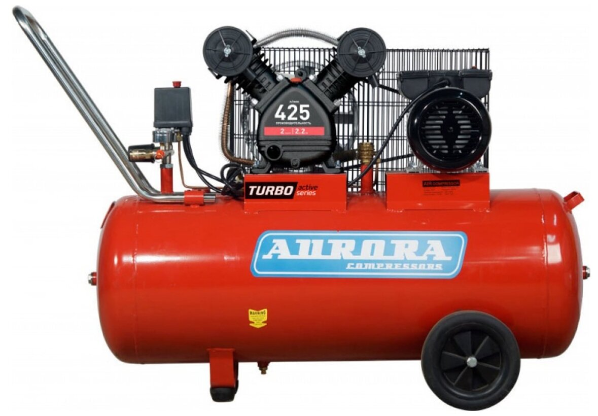 фото Компрессор масляный Aurora CYCLON-100 TURBO active series, 100 л, 2.2 кВт