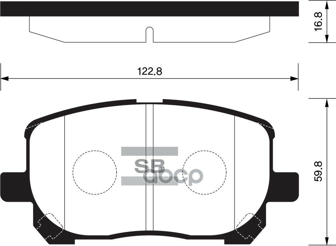 Тормозные Колодки Дисковые Sp1373 Sangsin brake арт. SP1373