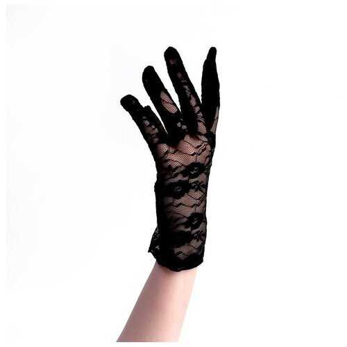 Карнавальные перчатки, размер М карнавальные перчатки леди цвет чёрный 4335194