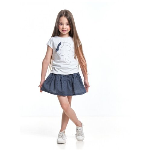 Комплект одежды для девочек Mini Maxi, модель 1844/1845, цвет белый, размер 98