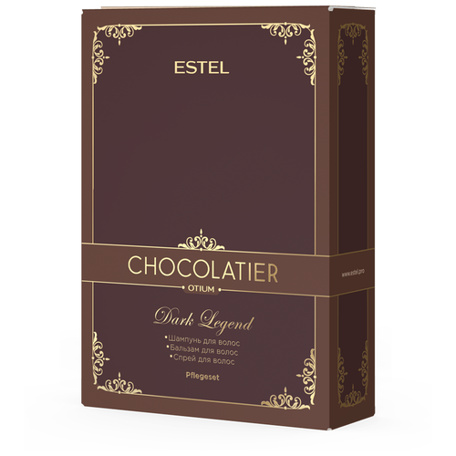 фото Estel professional косметический набор otium chocolatier для ухода за волосами dark legend, 250+200+200 мл