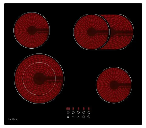 Электрическая варочная поверхность HEV 642 B EVELUX - фотография № 2