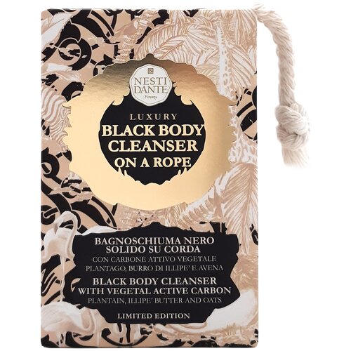 мыло nesti dante luxury gold body cleanser 150 гр Nesti Dante Luxury Black Body Cleanser Soap