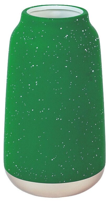 Ваза керамическая Звездное небо 20 см, зеленая