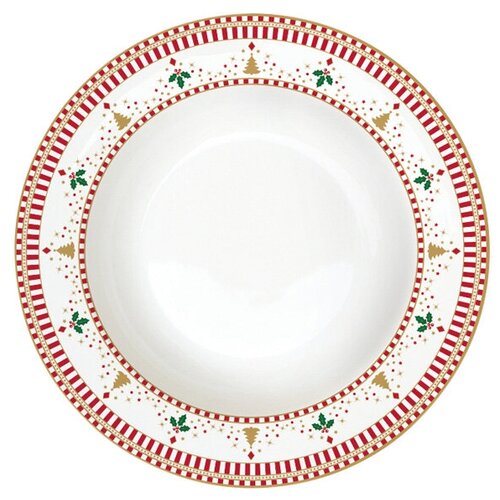 фото Тарелка суповая easy life "щелкунчик" без инд.упаковки, 21.5см (el-r0943_nutc)