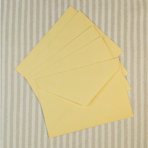 Подарочные конверты в стиле ретро, для поздравительных открыток и свадебных приглашений, текстурные, C6, набор 5 шт, цвет желтовато-бежевый 30 шт стикеры для скрапбукинга в стиле ретро