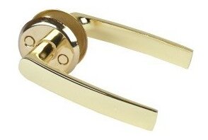 Ручка поворотная для финских дверей PB (золото) полированная латунь