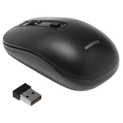 Мышь Smartbuy ONE 359G, беспроводная, оптическая, 1600 dpi, USB, 1xAA, черная