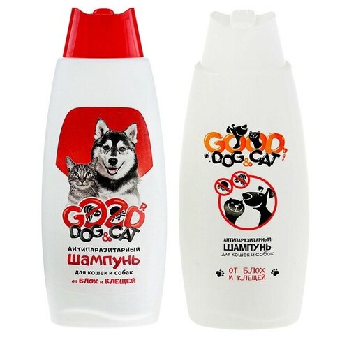 Good Dog&Cat Шампунь антипаразитарный Good Dog&Cat для кошек и собак, 250 мл, микс