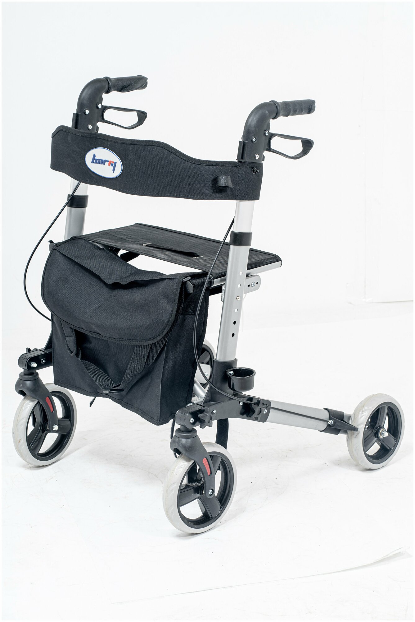 Ходунки на колесах с сумкой для взрослых, пожилых, инвалидов. Роллаторы с сиденьем и опорой под спину