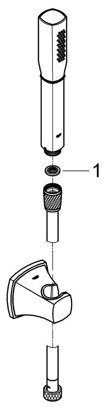 Душевой набор GROHE Rainshower Grandera 1 режим, хром (27993000) - фотография № 5