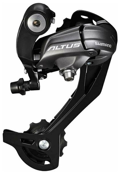 Переключатель задний Shimano Altus, M370, SGS, 9 ск, цв. черный