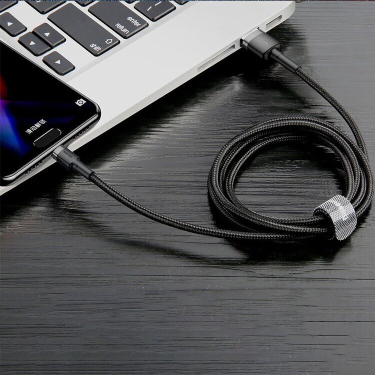 Кабель Baseus USB/USB-C 2m CATKLF-C91 (Red/Black) - фото №10