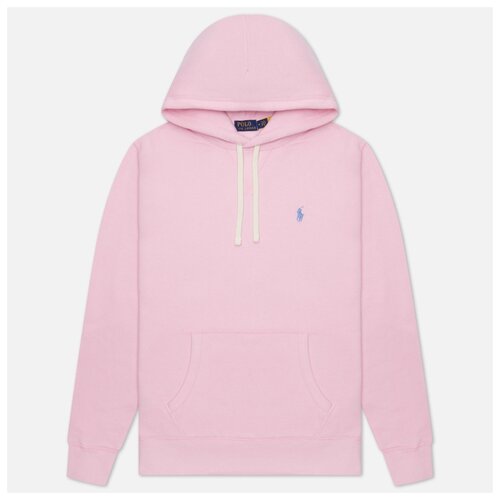 фото Мужская толстовка polo ralph lauren embroidered pony fleece hoodie розовый , размер xl