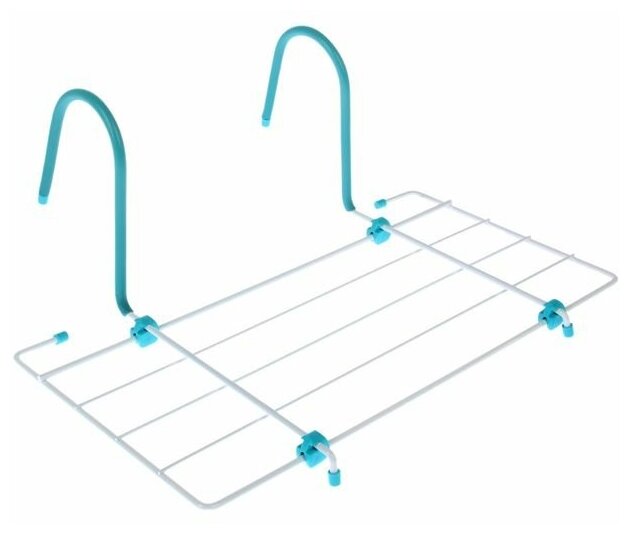 Сушилка для белья на радиатор, 45х23,5х18 см, цвет белый - фотография № 1