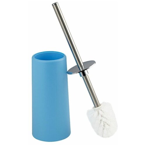 Ерш для унитаза напольный устойчивый конус, голубой , пластиковый , санакс 816