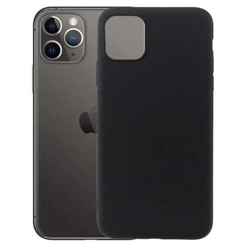 фото Матовый чехол mattecover для apple iphone 11 pro силиконовый черный