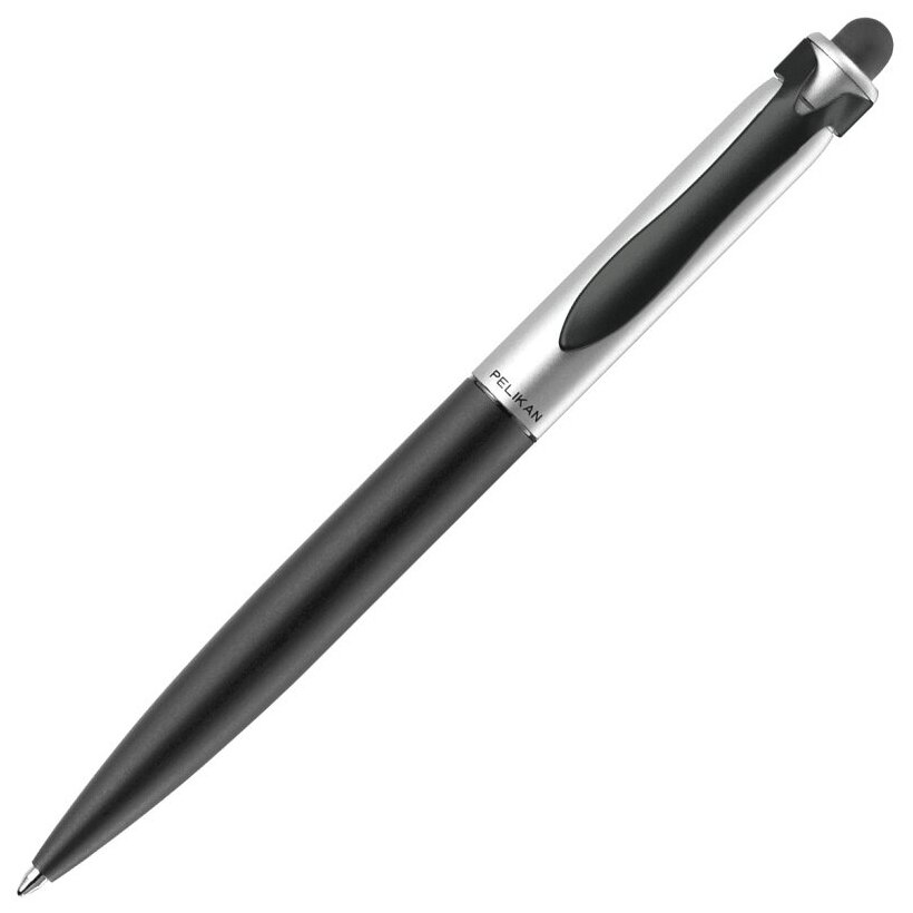 Ручка шариковая Pelikan Stola 2 (pl929687) черный матовый/серебристый матовый подар.кор.
