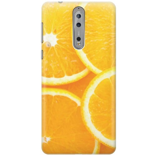фото Силиконовый чехол на nokia 8 / нокиа 8 с принтом "апельсины" gosso