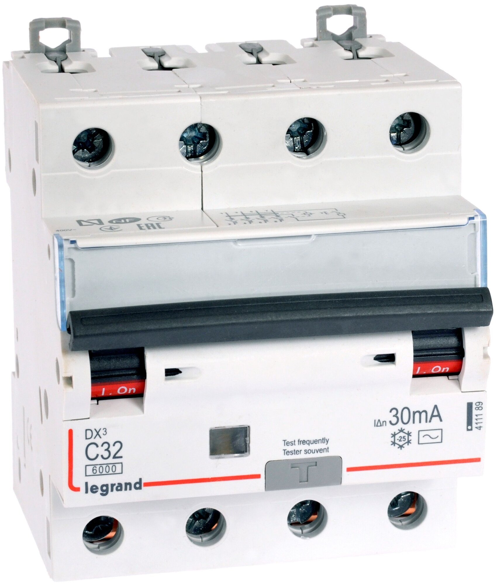 Дифференциальный автомат Legrand DX3 4П C 6 кА AC электромеханический
