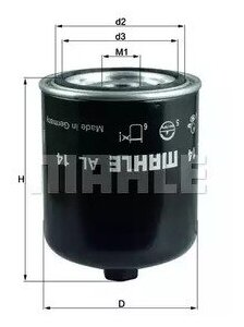 Фильтр воздушный Mahle/Knecht AL14D