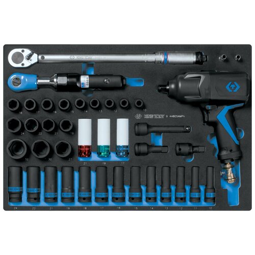 Набор пневмоинструмента 12 с принадлежностями ложемент 41 предмет KING TONY 9-44805AMPV 6750000₽