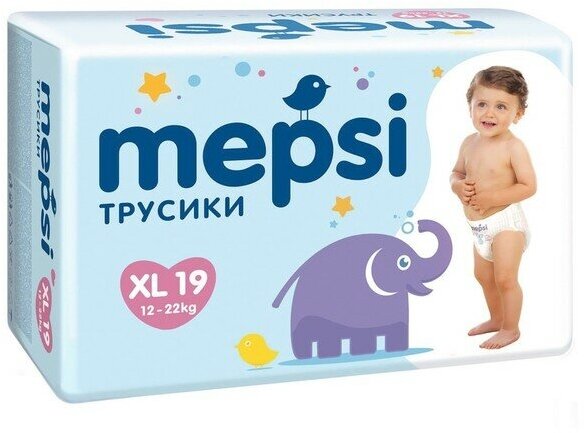 Трусики-подгузники Mepsi (12-22 кг) 19 шт. - фото №1