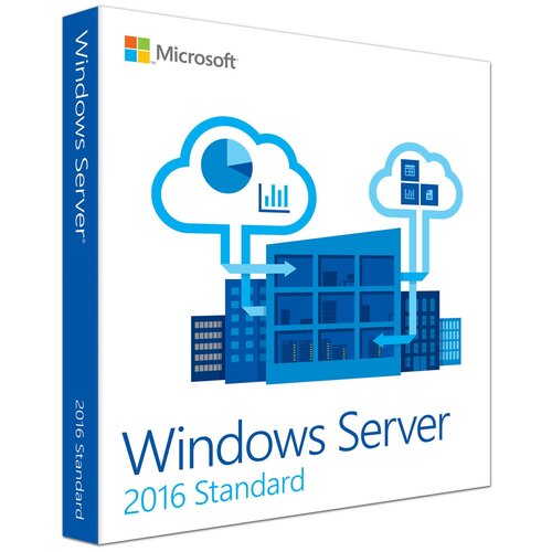 Microsoft Windows Server 2016 Standard 64-bit Russian 1pk DSP OEI DVD 16 Core