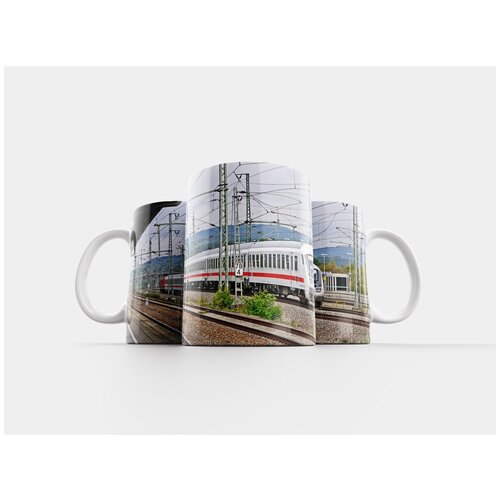 фото Кружка "междугородний поезд, deutsche bahn, железная дорога" 320 мл lotsprints