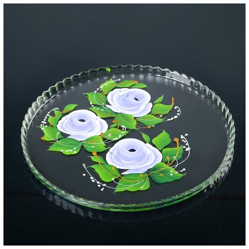 Мусатов Блюдо Патиссэри «Нежная роза», d=28 см