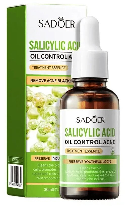 Сыворотка для лица SADOER Salicylic Acid Oil Control Acne с салициловой кислотой, 30 мл