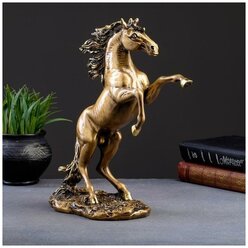 Фигура "Конь на дыбах" бронза 24х27х37см Хорошие сувениры 4793780 .