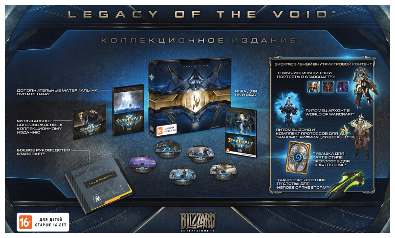 Игра для PC: Starcraft II: Legacy Of The Void. Collector's Edition