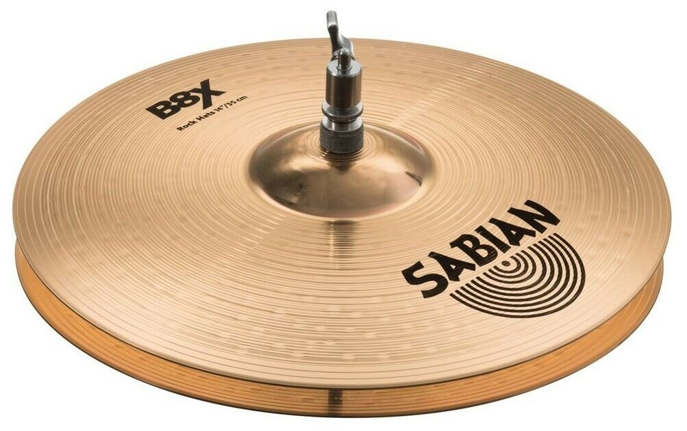 Sabian 14" b8x rock hats тарелка hi-hat (пара)