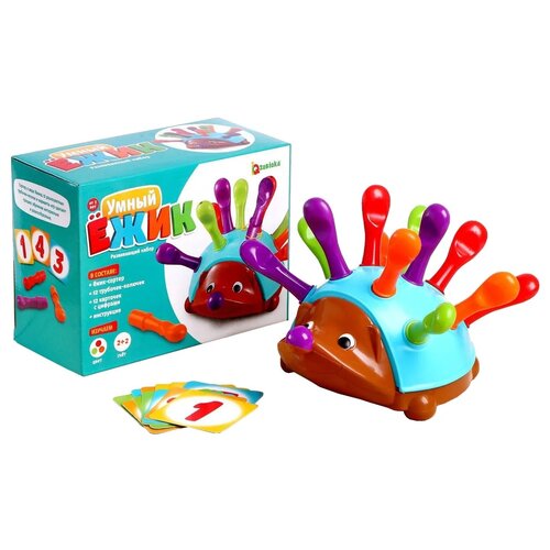 Развивающая игрушка IQ-ZABIAKA Набор Умный ёжик, разноцветный