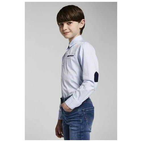 фото Рубашка mayoral, размер 152, голубой