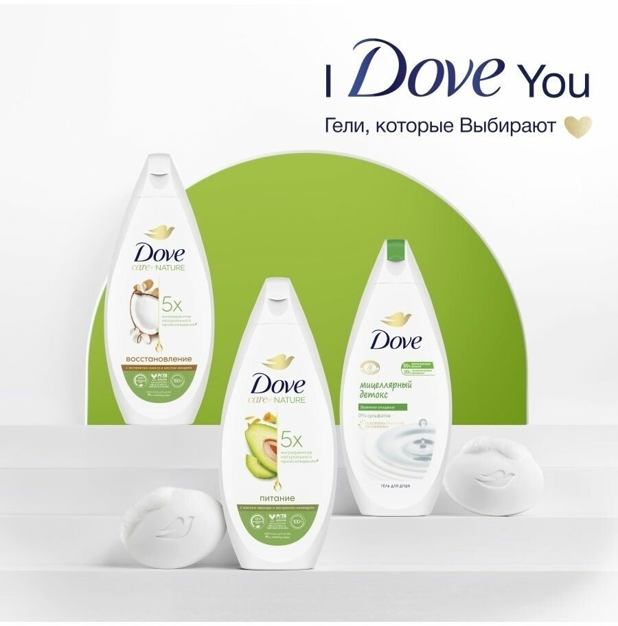 Гель для душа Dove Мицеллярный Детокс-уход 250мл Unilever - фото №13