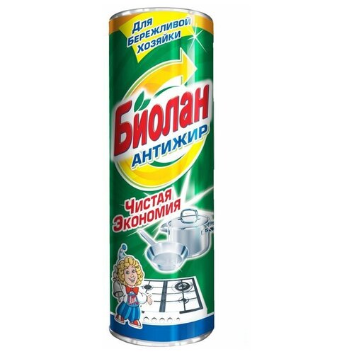 фото Чистящее средство универсальное биолан "антижир", порошок, 400г (30-6)