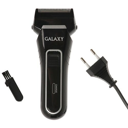 Galaxy Электробритва Galaxy GL 4200, 3 Вт, сеточная, триммер, АКБ, чёрная бритва galaxy gl 4210