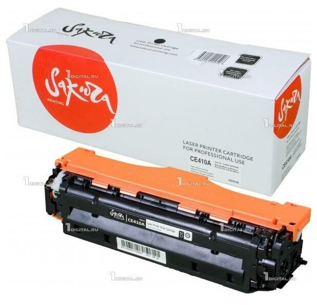 Картридж SAKURA CE410A (305A) черный для HP LJ Pro 300/400 Color M351/M375/M451/M475 (2.2K) (SACE410A)