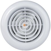 Вытяжной тонкий вентилятор для ванной Mmotors ММ 100 круглый с обратным клапаном белый